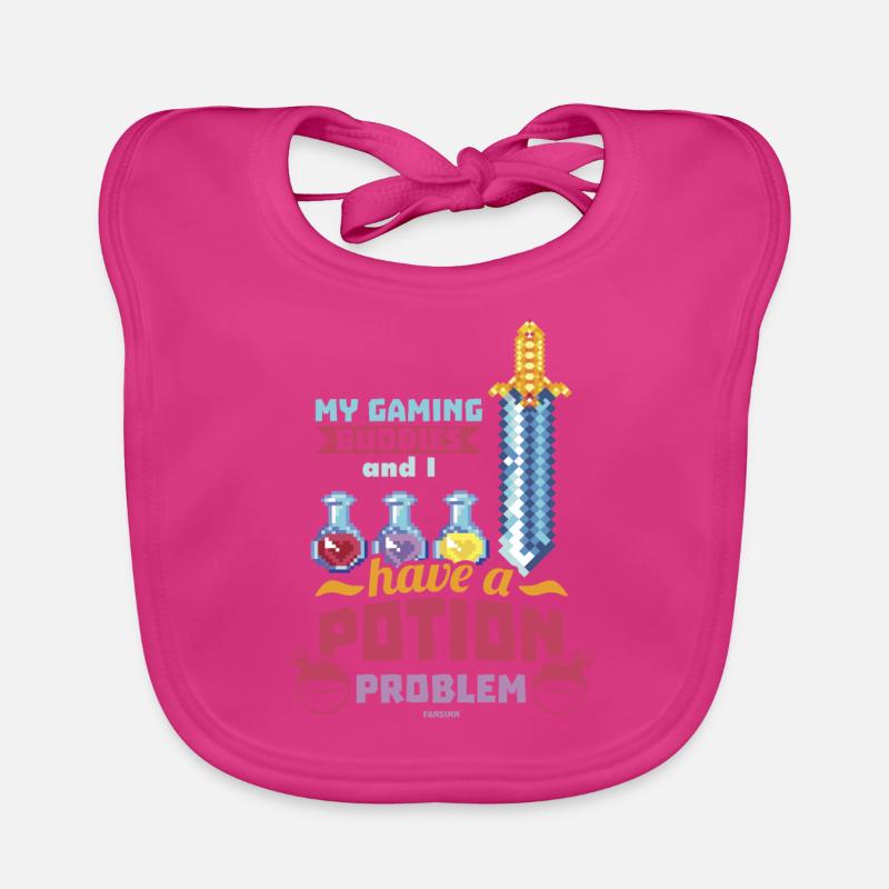 Game Nerd Game Console Gaming Play Gamepad Bavoir bio Bébé