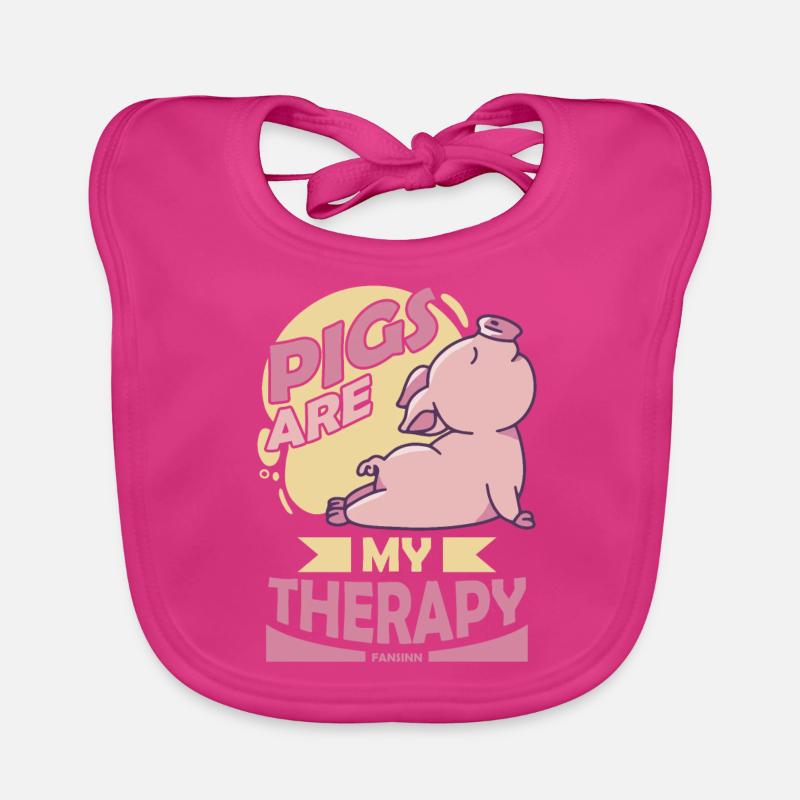 Cochon Bavoir bio Bébé