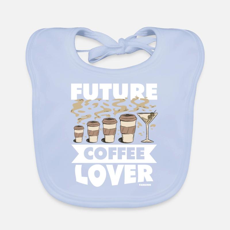 Coffee Espresso Capuccino Office Fun Gift Organic Baby Bibs