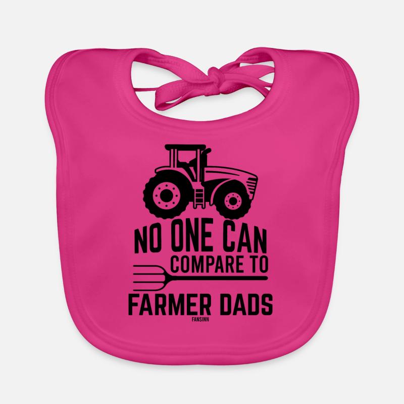 Farmer Dad Acker Bauer Geschenk Baby Bio-Lätzchen