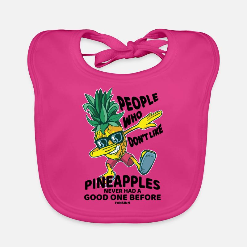 dabbing pineapple Organic Baby Bibs