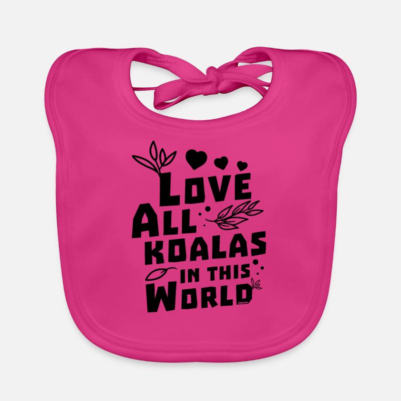 Koala Eukalyptus Liebe Kinder Mädchen Baby Bio-Lätzchen