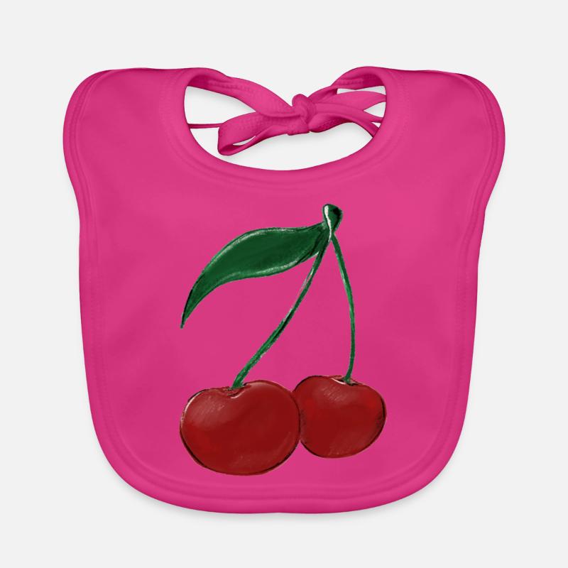 Kirsche Baby Bio-Lätzchen
