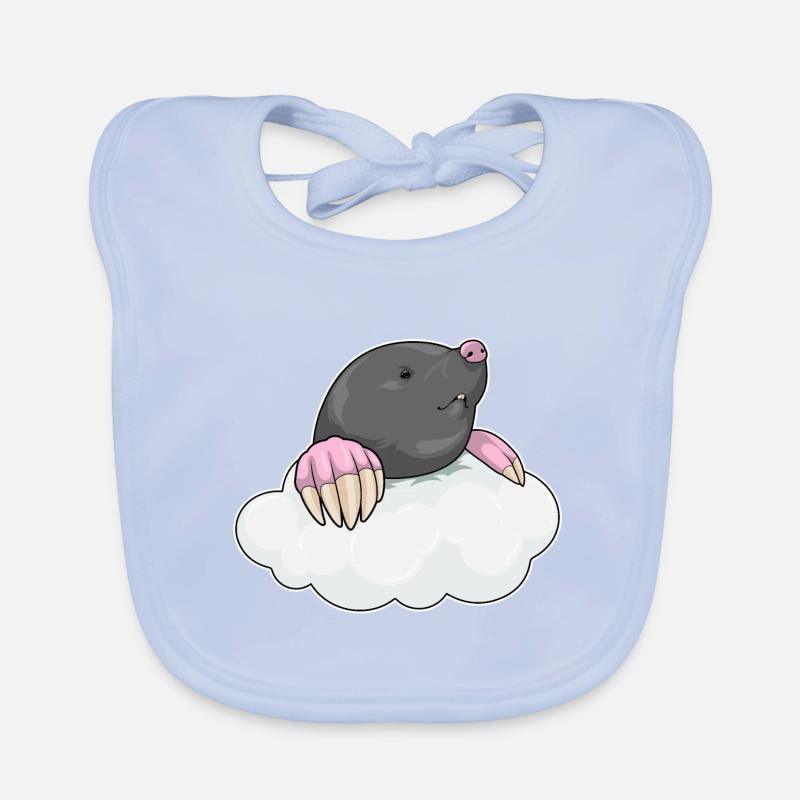 Mole clouds Organic Baby Bibs