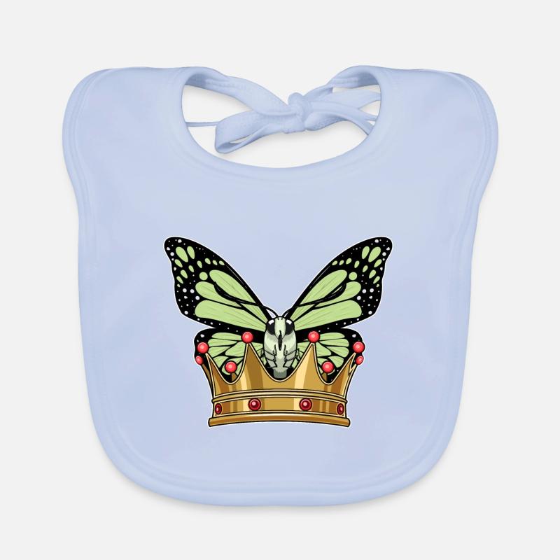 Couronne de papillon Bavoir bio Bébé