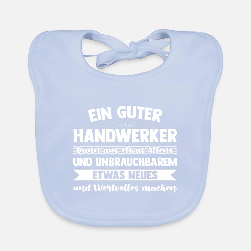 Handwerker Beruf Werkstatt Geschenk Baby Bio-Lätzchen