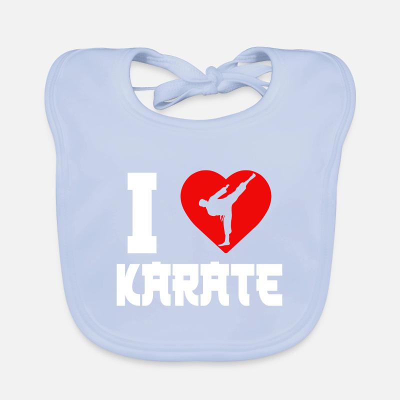 Karate Black Belt Gi Uniform I Baby Bio-Lätzchen