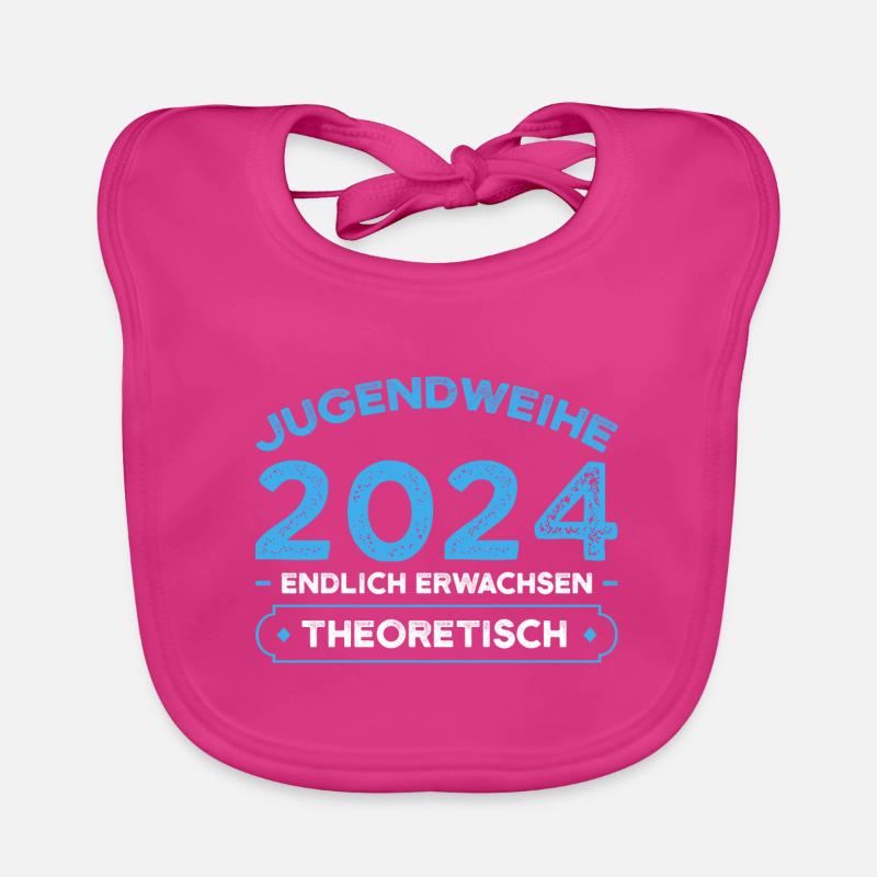 Jugendweihe 2024 Jugend Konfirmation Geschenk Baby Bio-Lätzchen