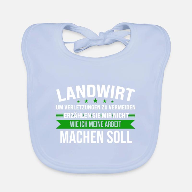 Landwirt Traktor Bauer Geschenk Baby Bio-Lätzchen