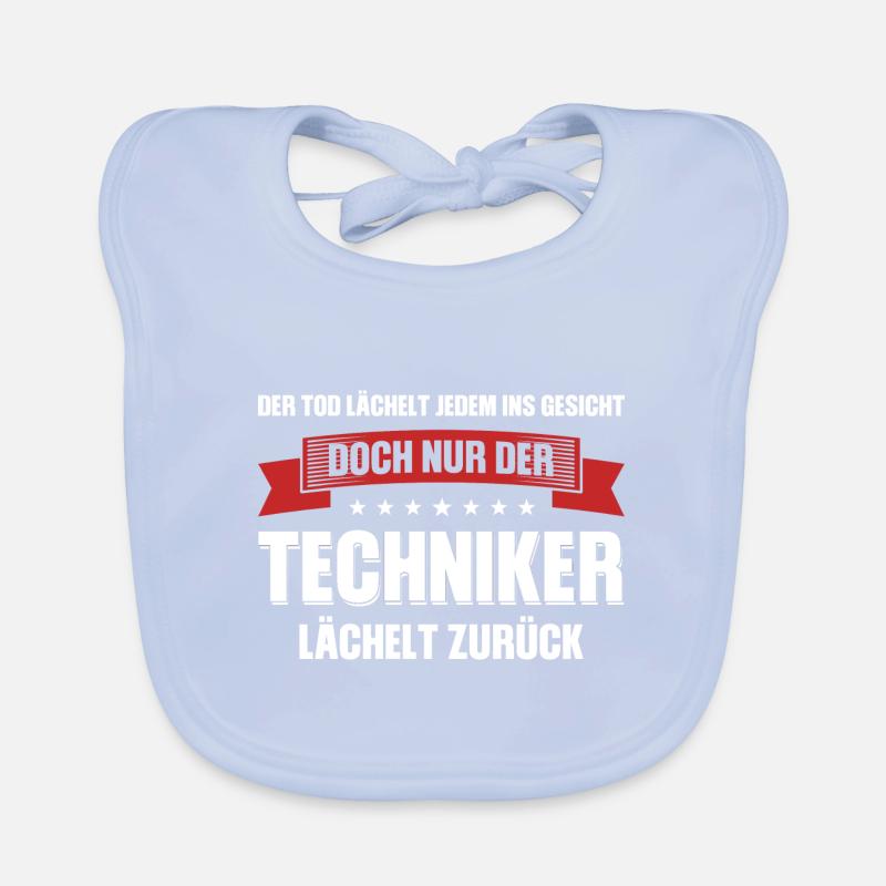Techniker Beruf Fachmann Technik Geschenk Baby Bio-Lätzchen