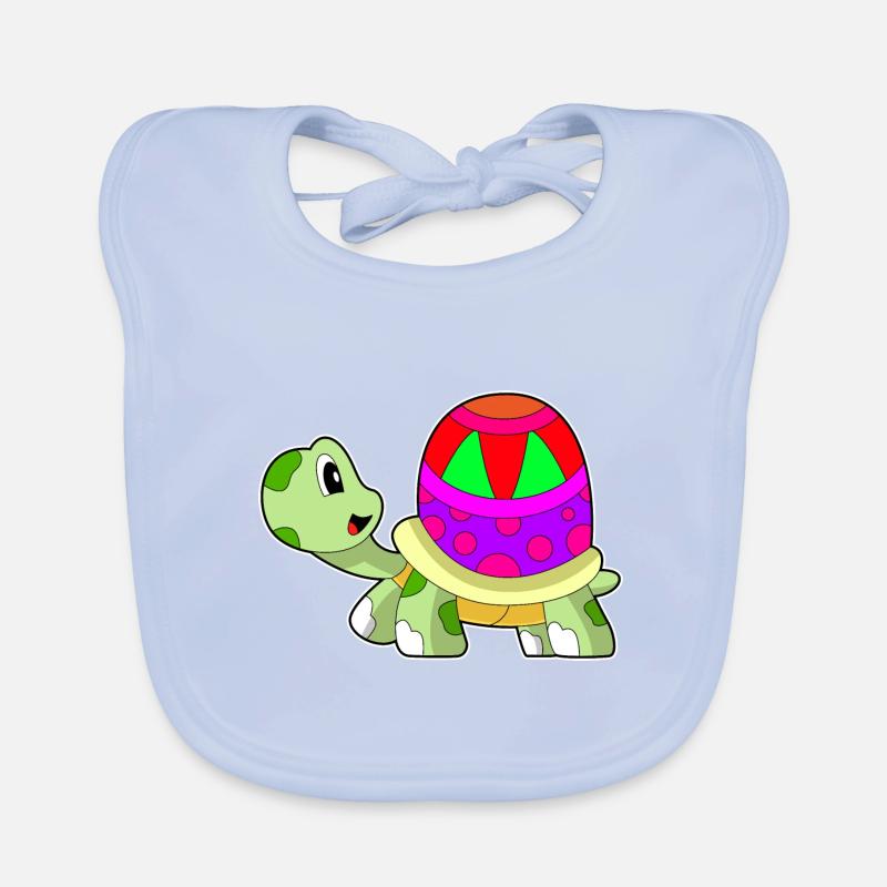 Turtle Easter Egg Organic Baby Bibs