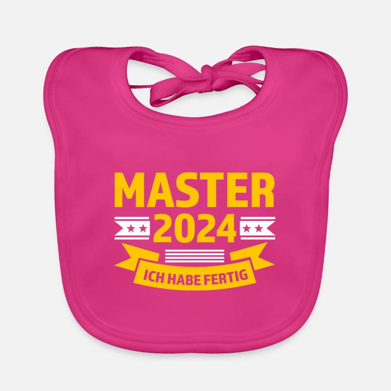 Master 2024 Master bestanden Master Abschluss Gesc Baby Bio-Lätzchen