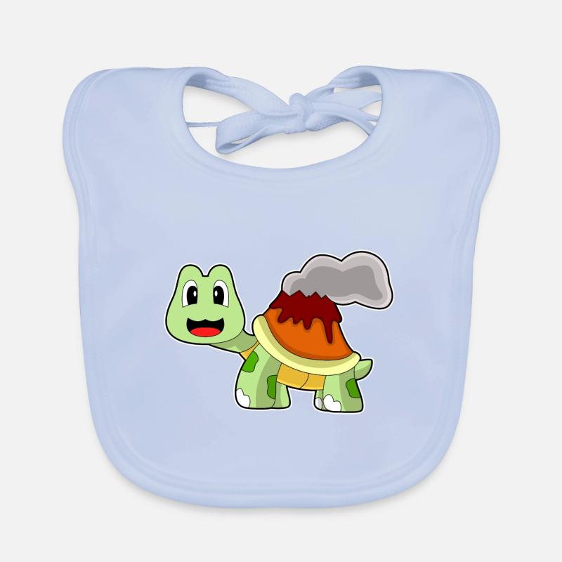 Volcan de la tortue Bavoir bio Bébé