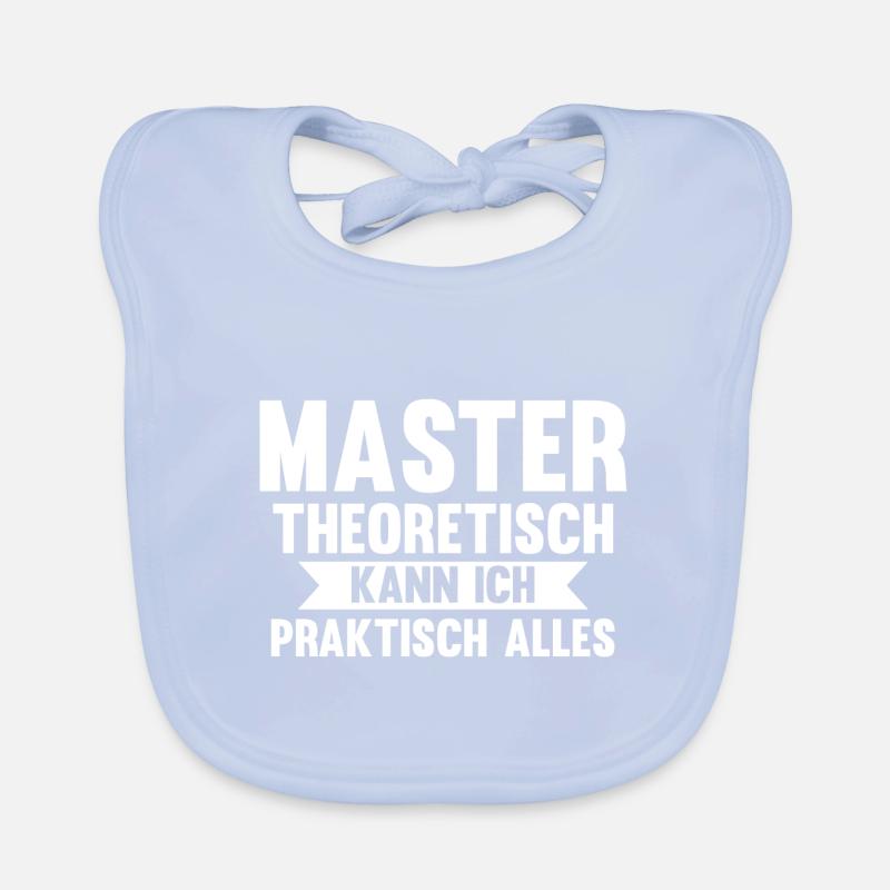 Master Prüfung Mastertitel Geschenk Baby Bio-Lätzchen