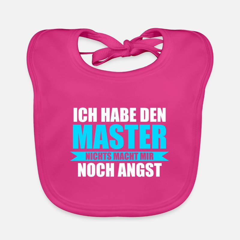 Master Prüfung Masterabschluss Geschenk Baby Bio-Lätzchen