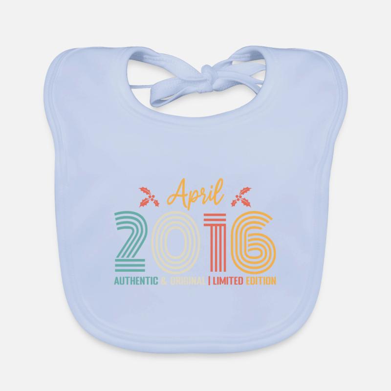 April 2016 Jubiläum April 2016 Retro Baby Bio-Lätzchen