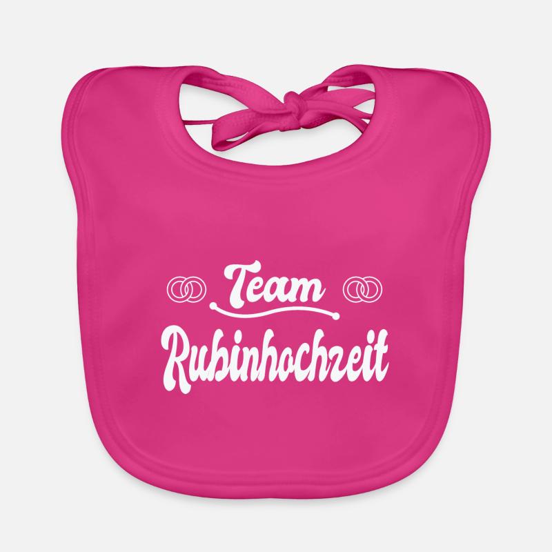 40 Jahre Ehe Ehe 40 Jahre Ehe Geschenk Baby Bio-Lätzchen