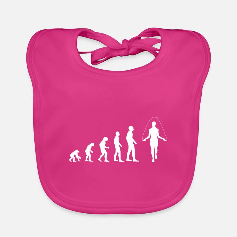 Corde à sauter Evolution Corde à sauter - Bavoir bio Bébé - fuchsia