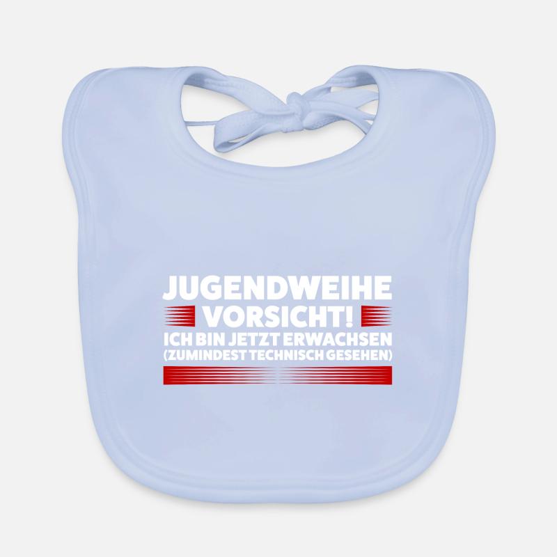 Jugendweihe Jugend Jugendliche Geschenk Baby Bio-Lätzchen