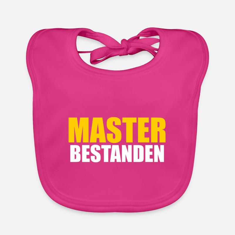 Master Prüfung Mastertitel Geschenk Baby Bio-Lätzchen