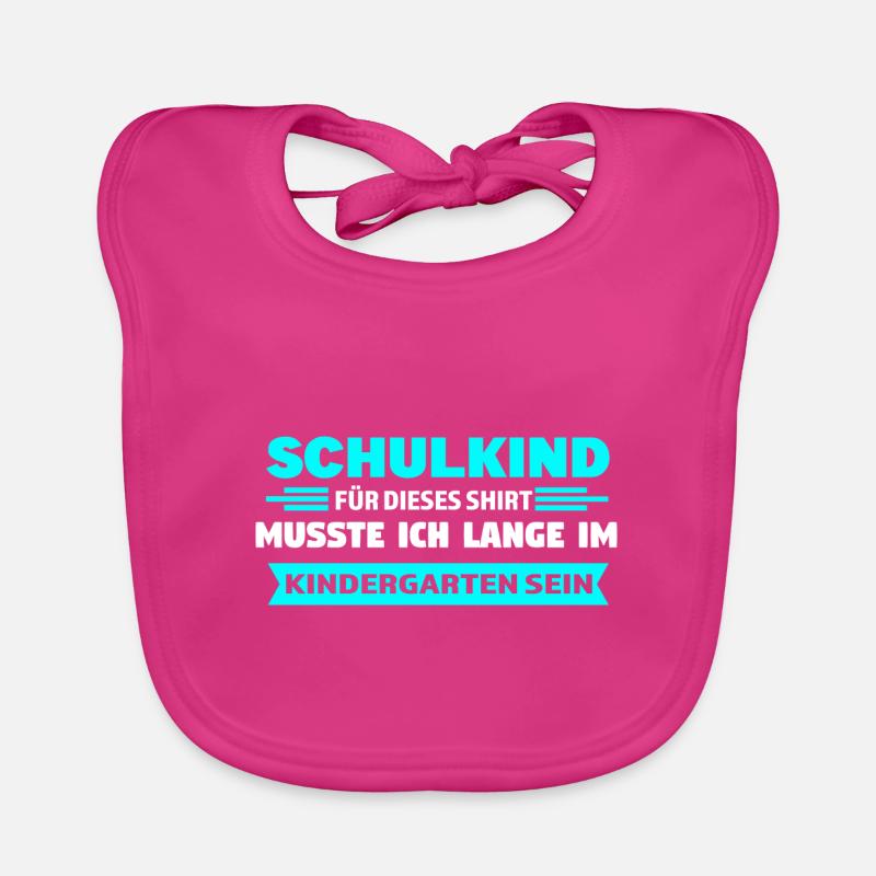 Schulkind Anfang Schulanfang Geschenk Baby Bio-Lätzchen