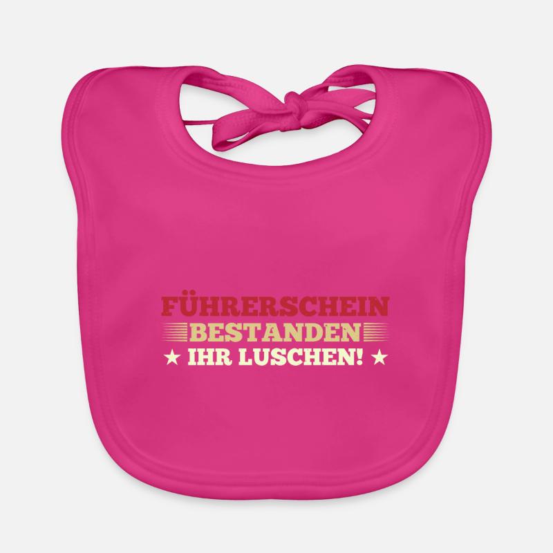 Führerschein Prüfung Autofahrer Geschenk Baby Bio-Lätzchen