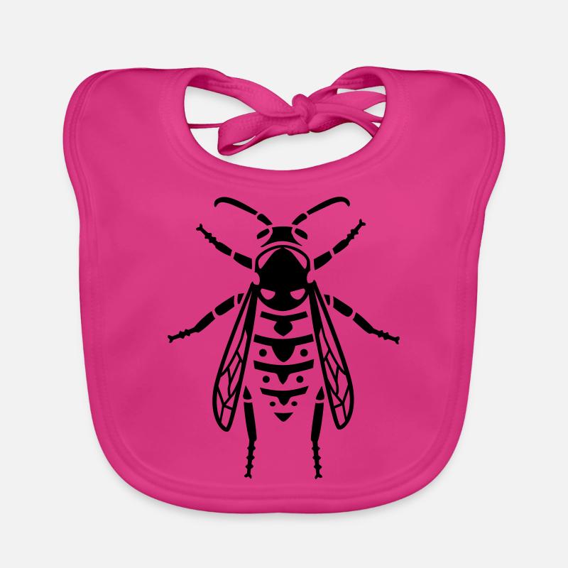 Insect - wasp Organic Baby Bibs