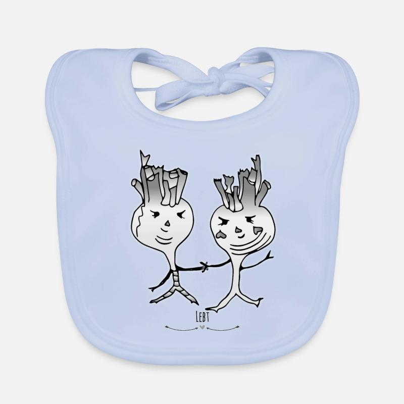 Dancing kohlrabis Organic Baby Bibs
