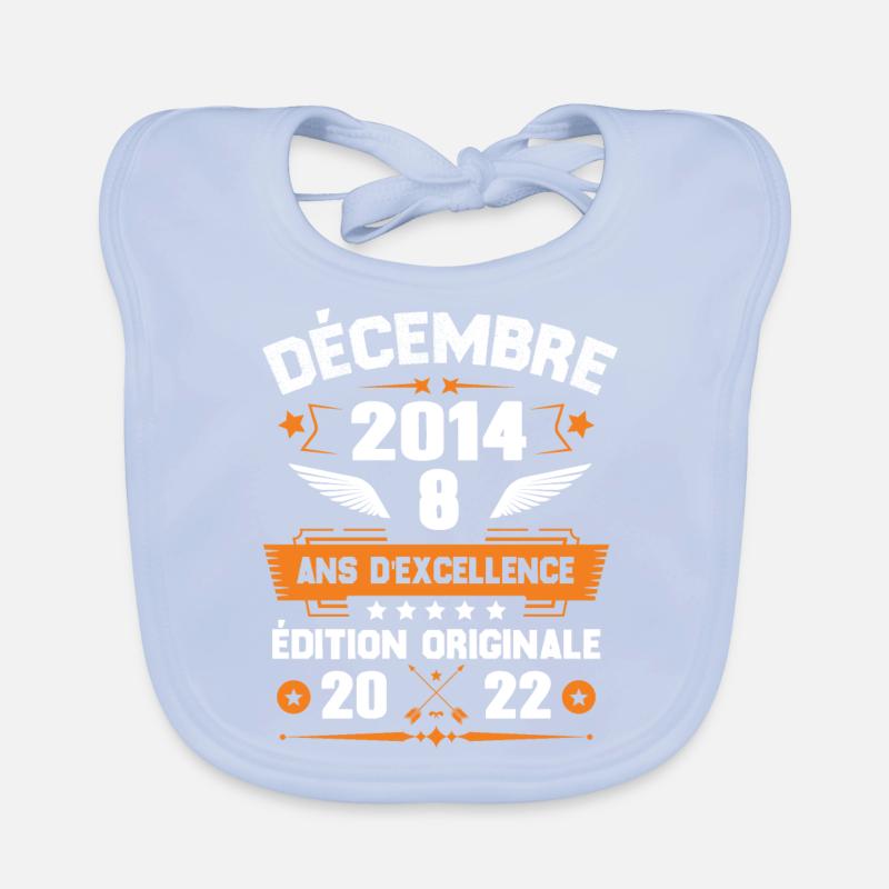 Décembre 2014 Idée Cadeau D'anniversaire 8 Ans Bavoir bio Bébé