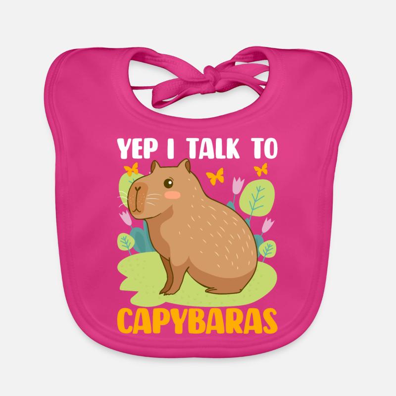 Capybara Capy Organic Baby Bibs