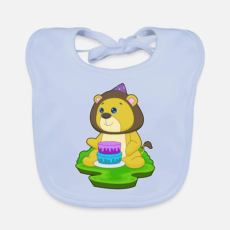 Gâteau d’anniversaire Lion Bavoir bio Bébé