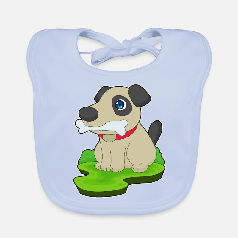 Hund Knochen Baby Bio-Lätzchen
