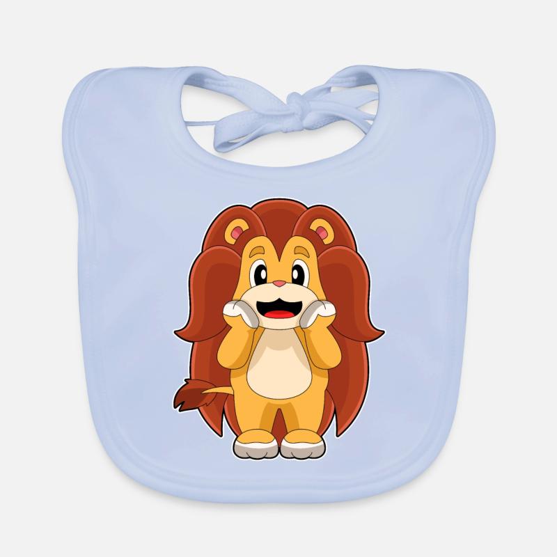 Lion Long Mane Organic Baby Bibs