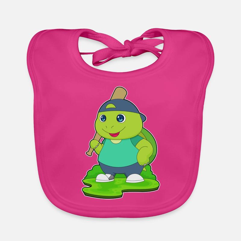 Batte de baseball Turtle Bavoir bio Bébé