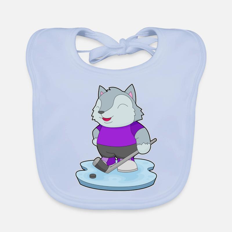 Wolf Eishockey Eishockeyschläger Baby Bio-Lätzchen