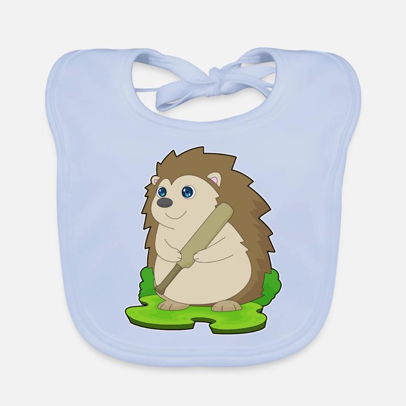 Igel Cricket Cricketschläger Baby Bio-Lätzchen