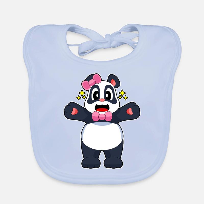 Panda Loop Organic Baby Bibs