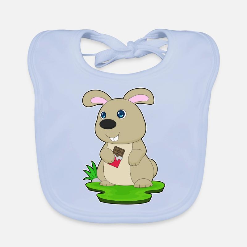 Barre de chocolat lapin Bavoir bio Bébé