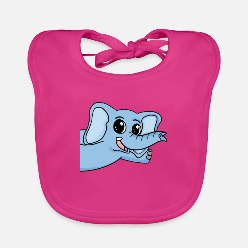 Elephant Greeting Greeting Organic Baby Bibs