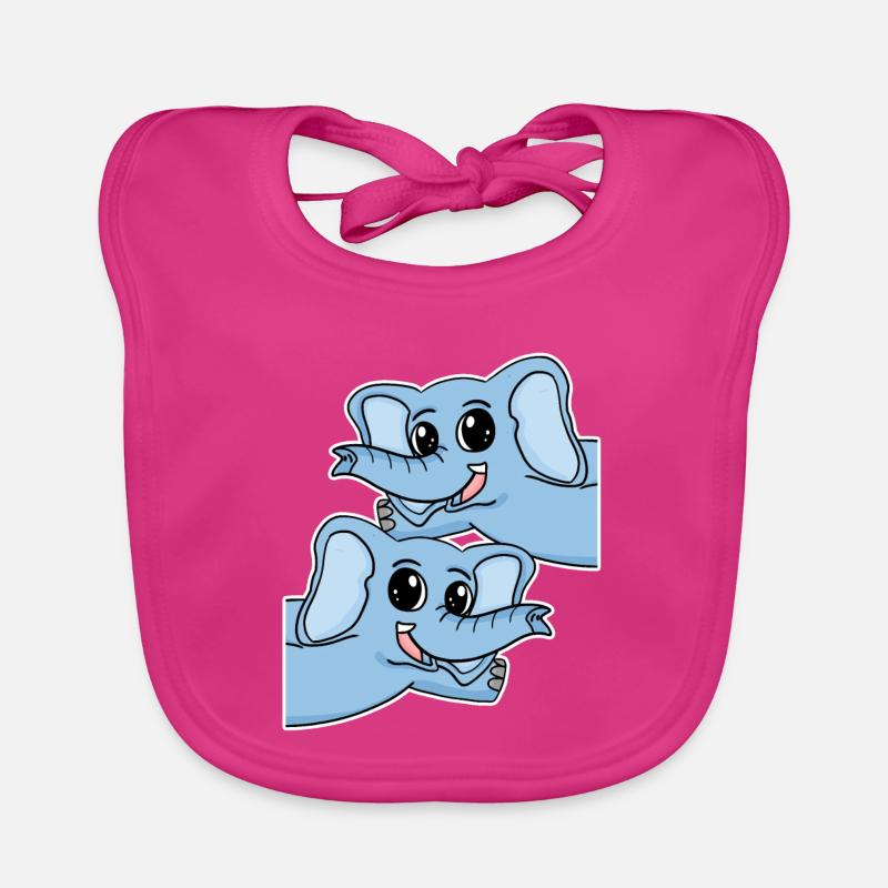 Éléphant éléphant Bavoir bio Bébé