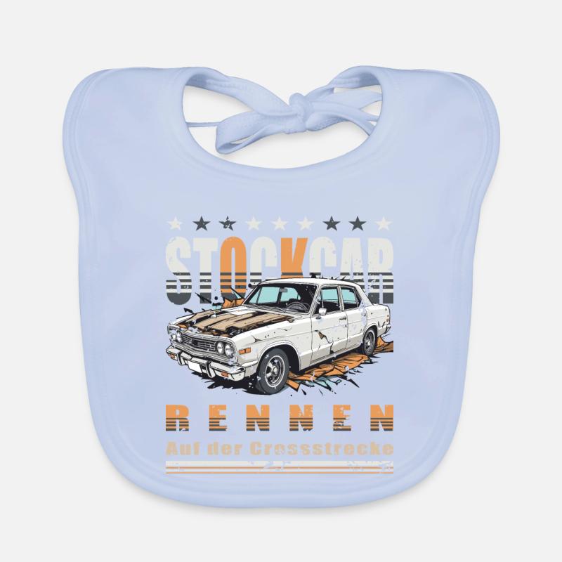 Course de stock-car Bavoir bio Bébé