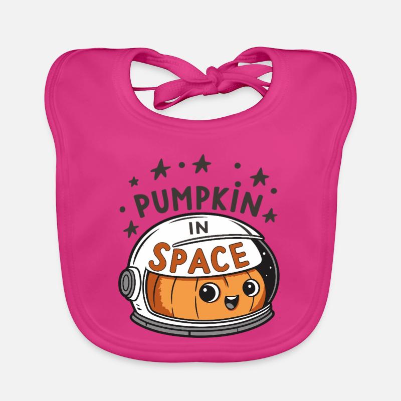 Pumpkin on a Space Mission Organic Baby Bibs
