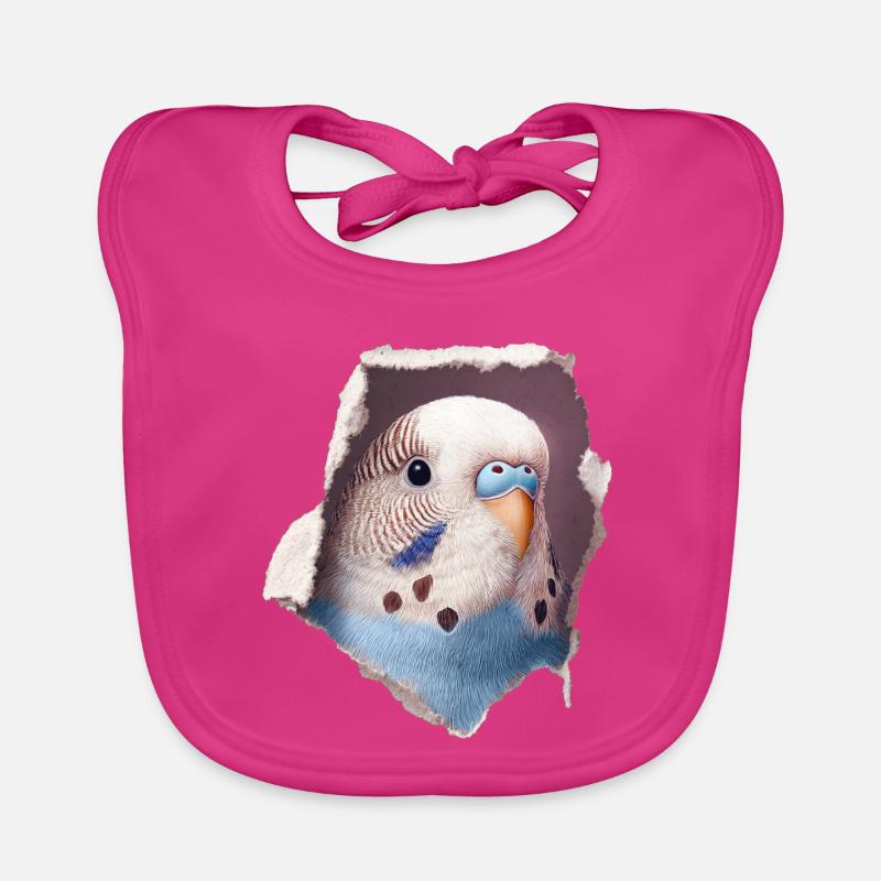 Perruche ondulée Bavoir bio Bébé