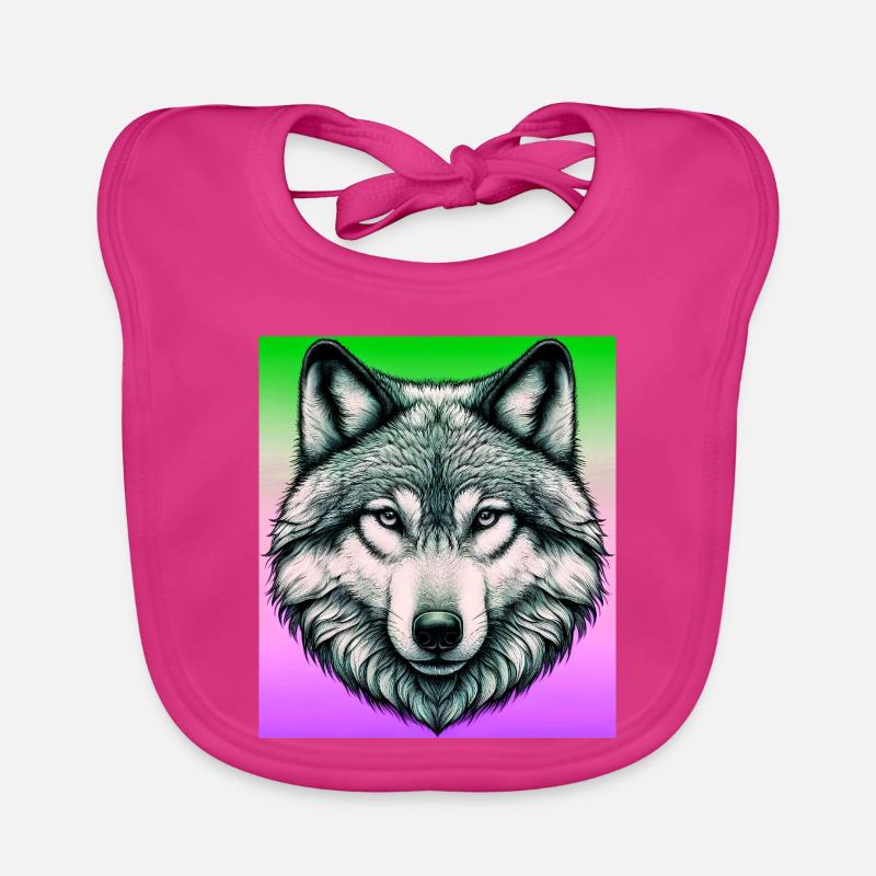 Loup Bavoir bio Bébé