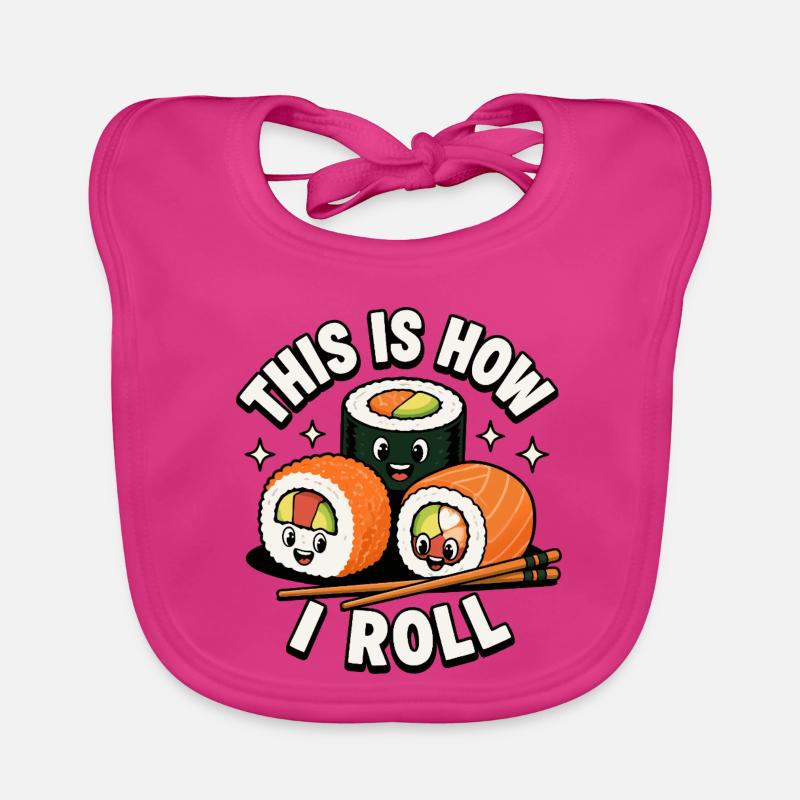 How to roll Japanese sashimi rolls Organic Baby Bibs