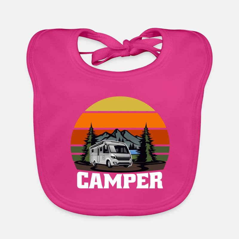 Cadeau Camper Camper Caravan Bavoir bio Bébé