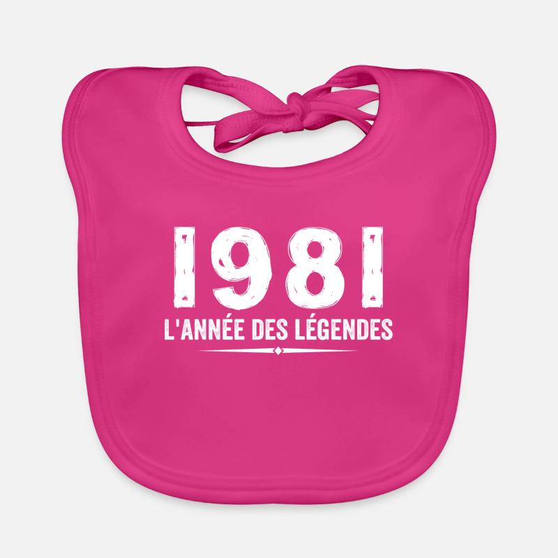 1981 Jahr der Legenden - 1981 Jubiläumsgeschenk Baby Bio-Lätzchen