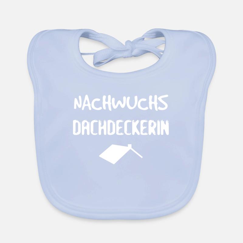 Nachwuchs Dachdeckerin Geschenk Geburt Handwerker Baby Bio-Lätzchen