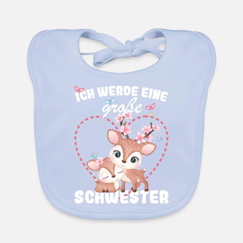 Ich Werde Eine Große Schwester 2025 Baby Bio-Lätzchen