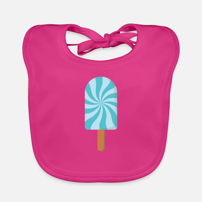 Eis Sommer - Baby Bio-Lätzchen - Fuchsia